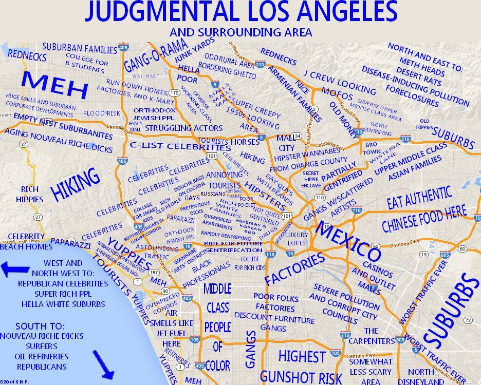 Judgmental Map of Los Angeles