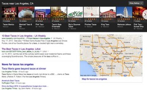 Google Search Tacos in Los Angeles