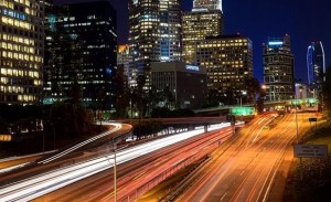 Traffic Time-lapse of the 110 Freeway DTLA