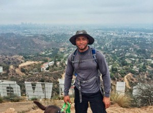 Chris at the Hollywood Sign