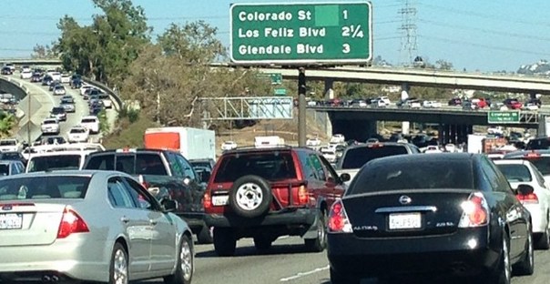 Traffic on the 210 Freeway