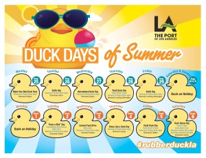 Rubber Duck L.A. Calendar and Dates