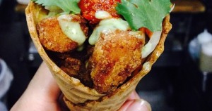 Fried Chicken & Waffle Cone
