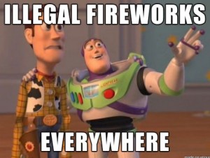 Illegal Fireworks Meme