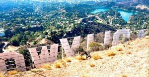 Hollywood Sign Top View