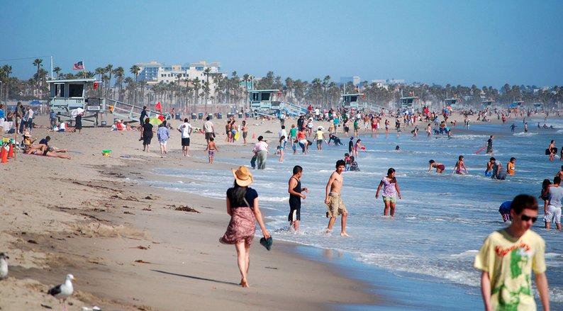 A Day at the Beach in Santa Monica