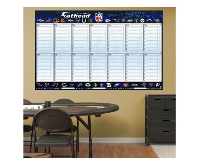 Fathead Dry Erase Fantasy Draft Board