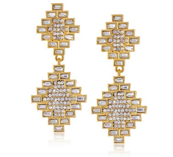 Vince Camuto Baguette Drop Earrings