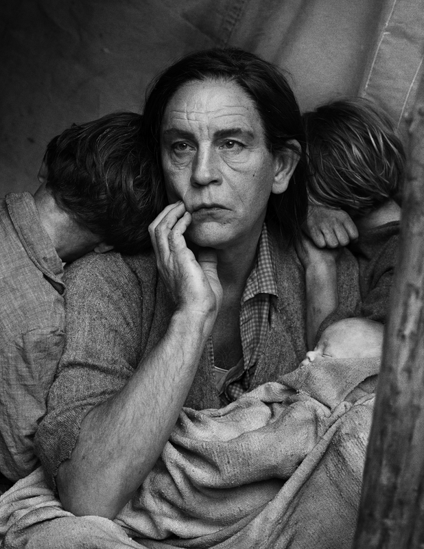 Dorthea Lange Migrant Mother with Malkovich