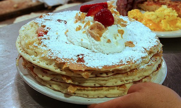 Great pancake breakfast at IHOP in downtown Los Angeles. #IHOP #downto