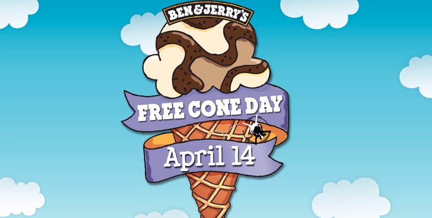 Ben & Jerry's Free Cone Day is Back this Tuesday, April 14th!