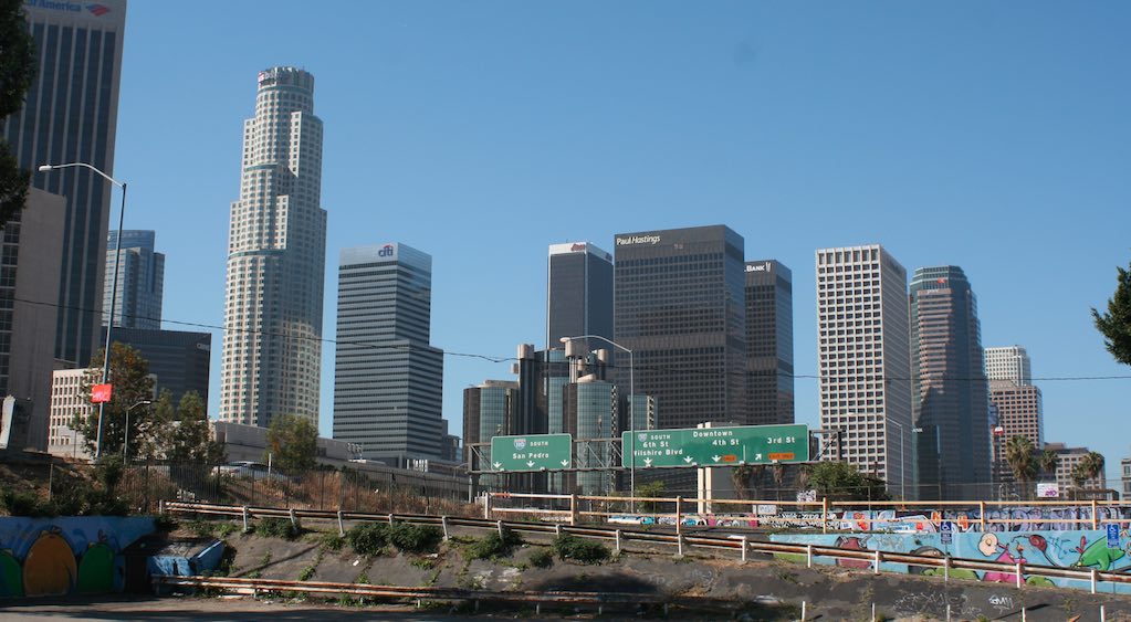 Downtown Los Angeles 110 Freeway