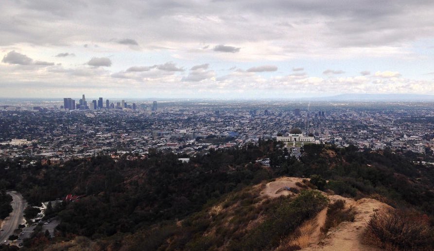 Griffith Observatory and Downtown Los Angeles