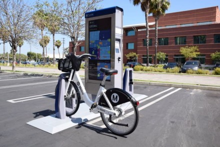 Downtown Los Angeles Bike Sharing Kiosk