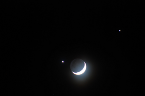 Moon Jupiter and Venus