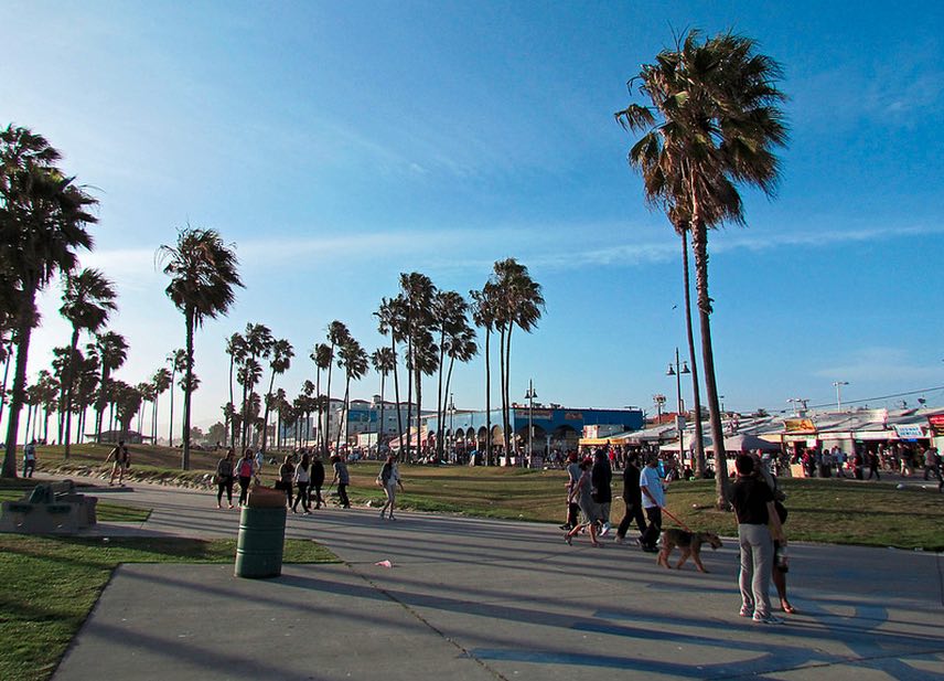 Venice Boardwalk Shadows