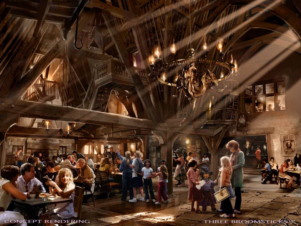 Three Broomsticks Tavern Rendering