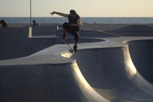 Skater at Venice Beach Skatepark