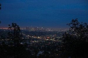 Night Time View of Downtown Los Angeles