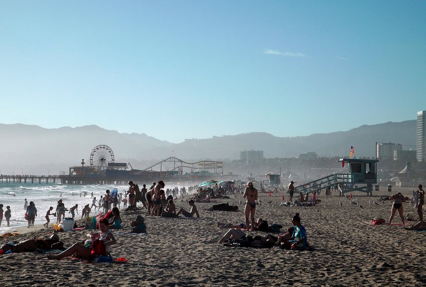 Santa Monica Beach Afternoon
