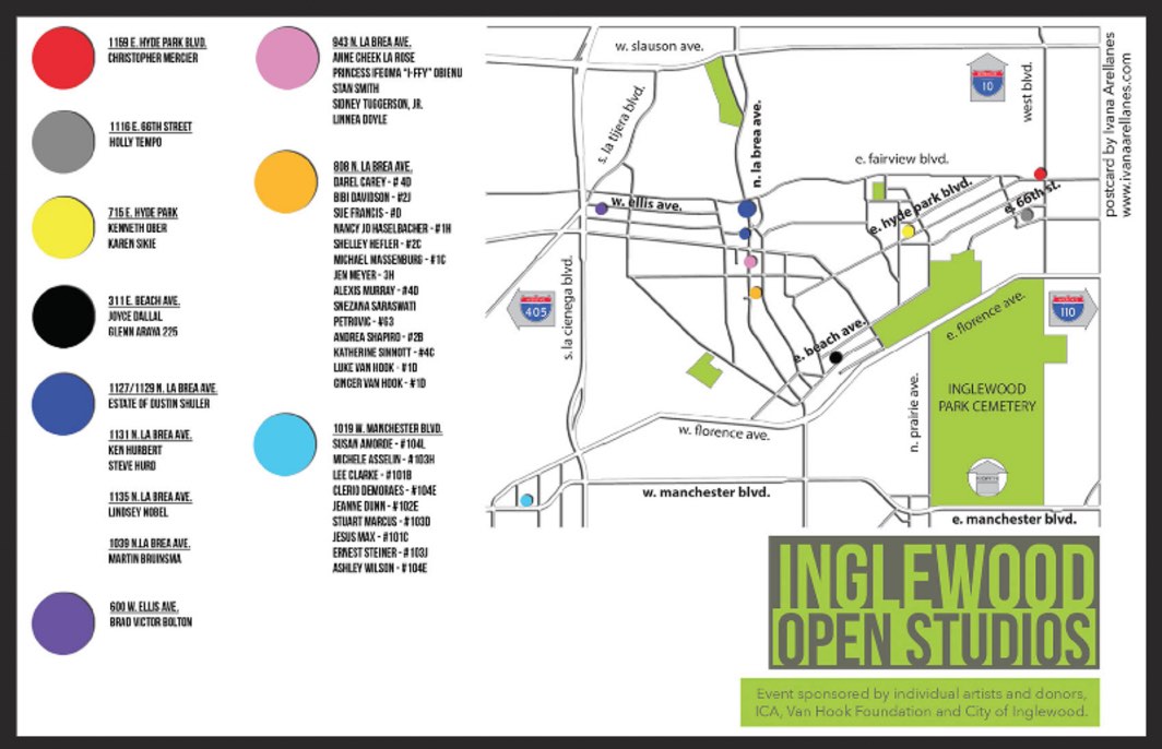 Inglewood Open Studios 2015 Map