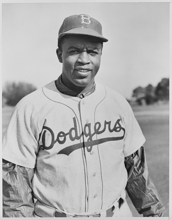Jackie Robinson with the Dodgers