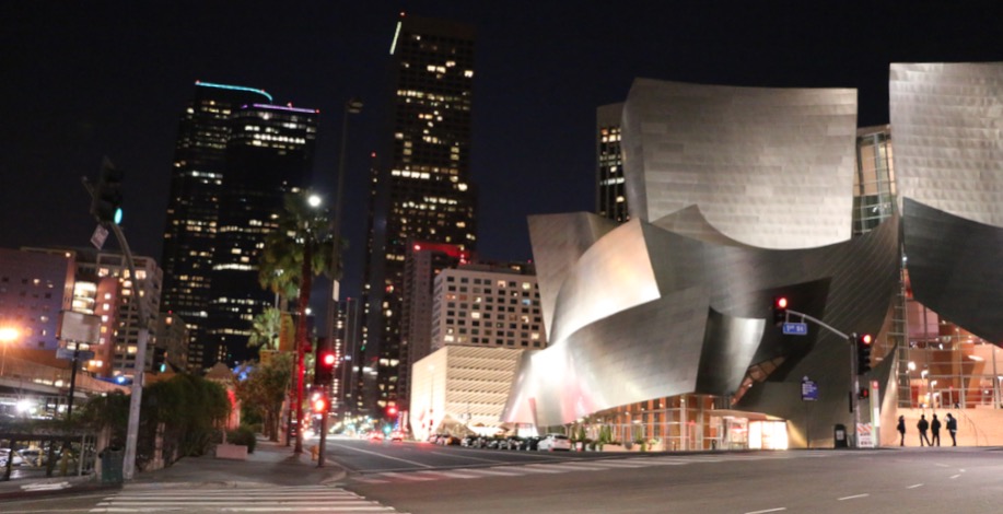 Walt Disney Concert Hall Night