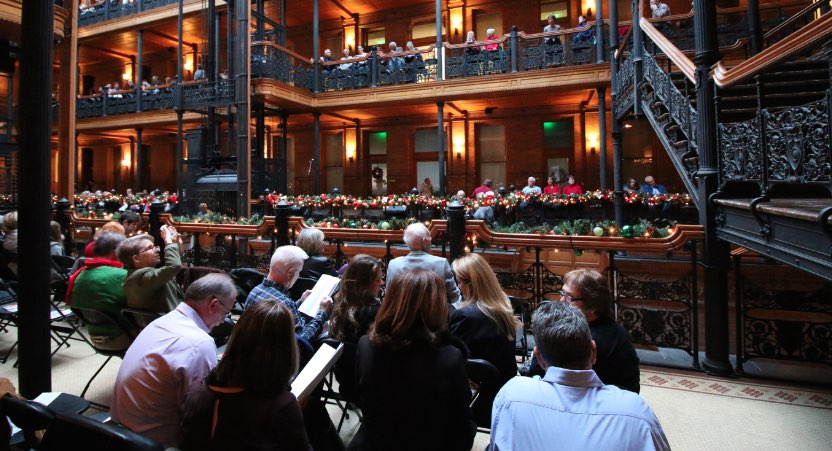 Concert seats at The Bradbury Building