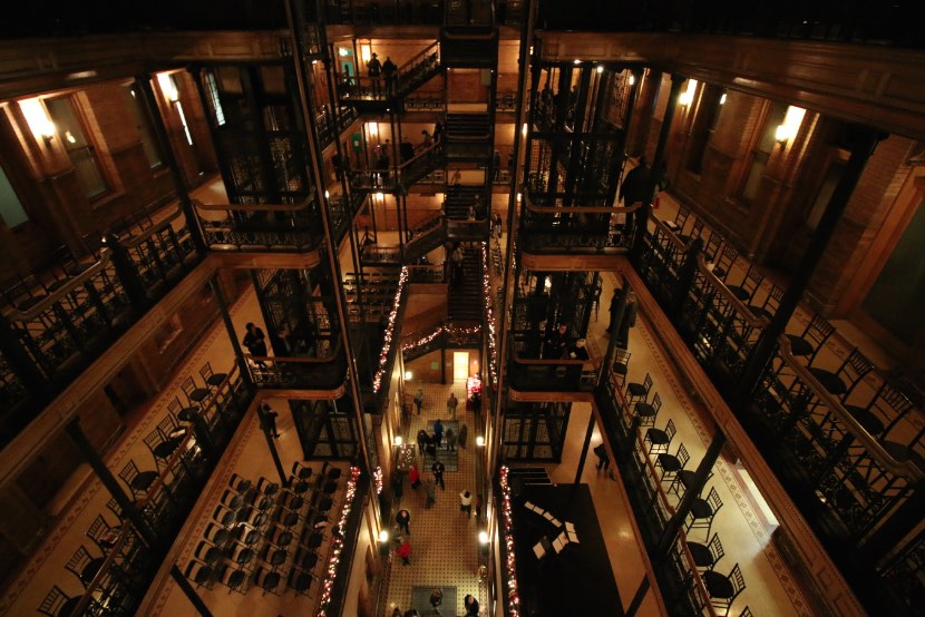 Bradbury Building at Night