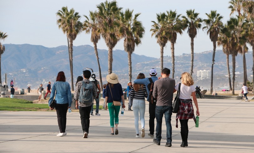 Walking in Venice Beach