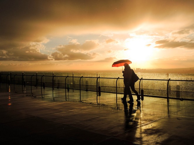 Storm at Griffith Observatory