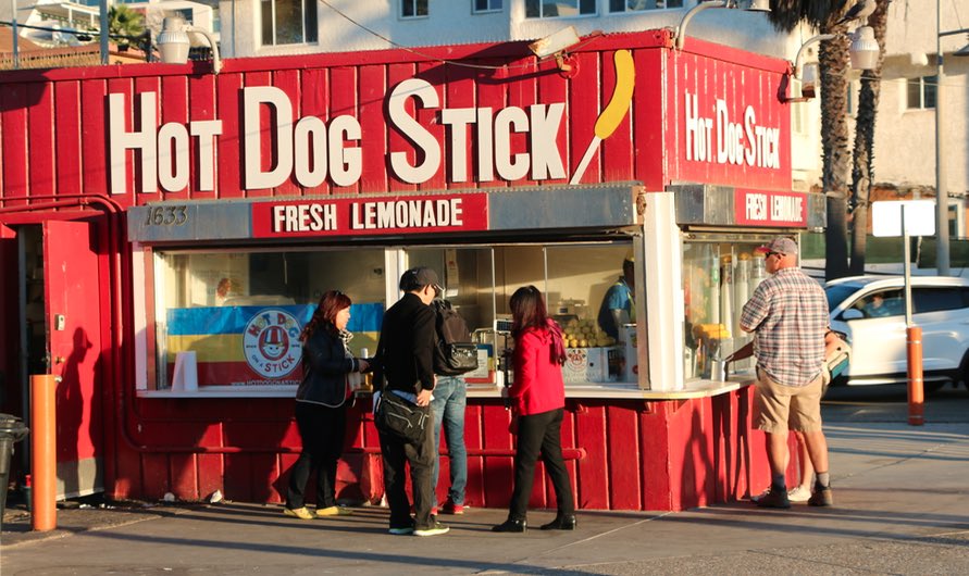 Hot Dog on a Stick in Santa Monica