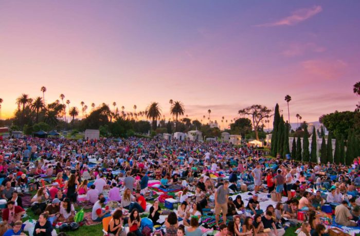 Hollywood Forever Cemetery Sunset