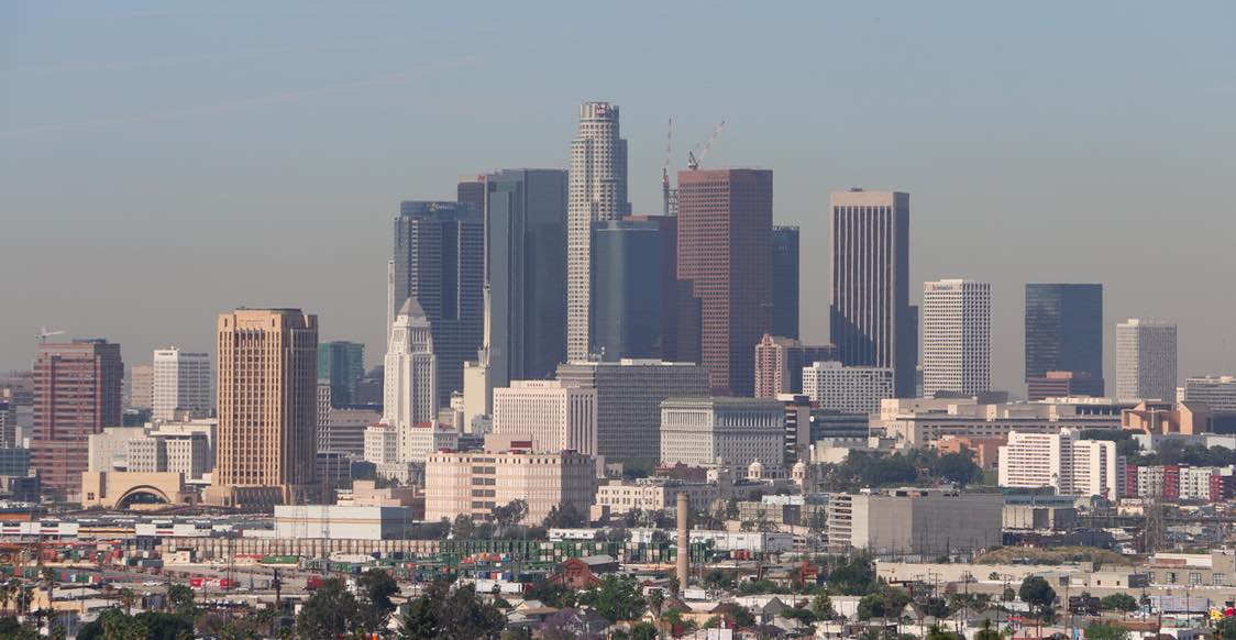 Downtown L.A. Skyline from Ascot Hills Park