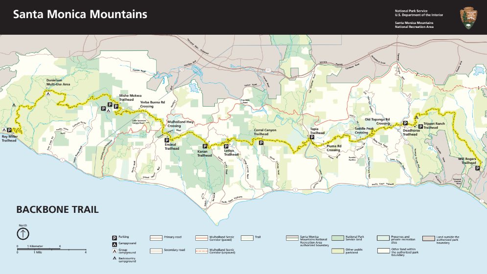 Backbone Trail Map