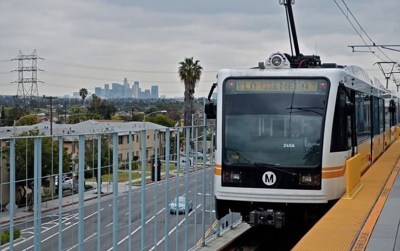 Expo Line at La Cienega Station