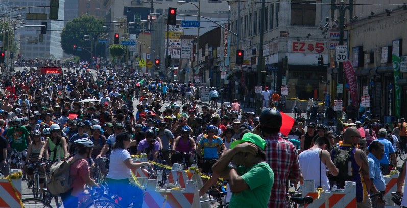 CicLAvia Wilshire Blvd 2013