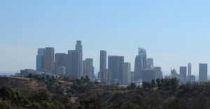 Elysian Park view of Downtown L.A>