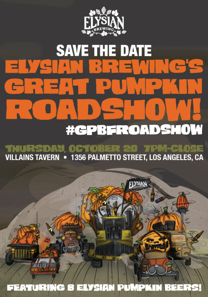 elysian brewing great pumpkin roadshow