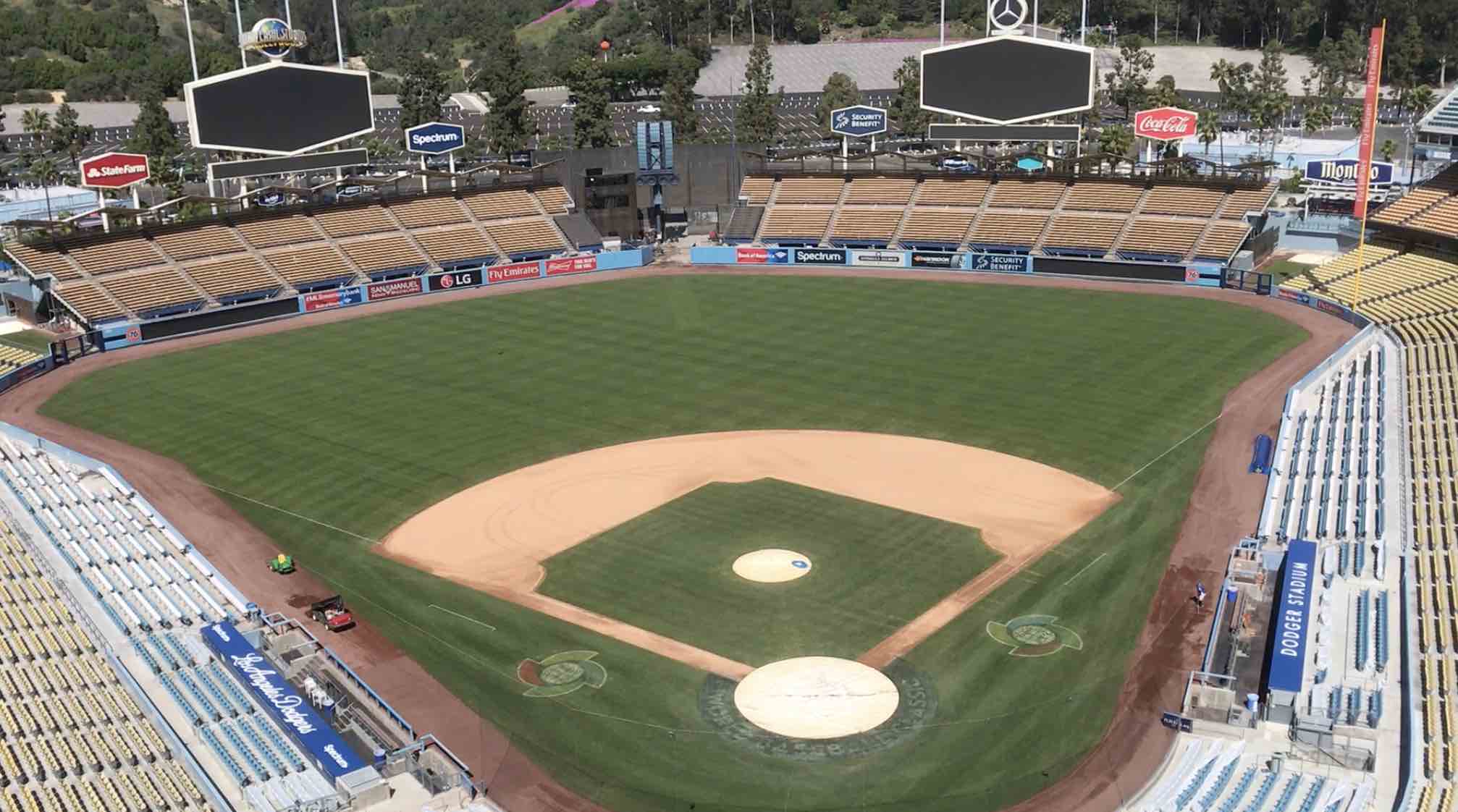 Dodger Stadium empty stands