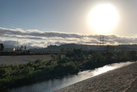 Morning sun Los Angeles River