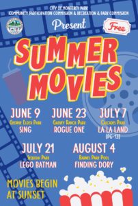 City of Monterey Park Presents: Summer Movie Nights