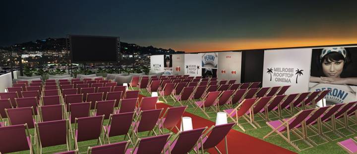 E.P. & L.P. Presents 'Melrose Rooftop Cinema' in West Hollywood