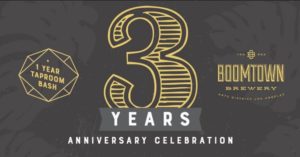 BOOMTOWN BREWERY 3rd ANNIVERSARY PARTY