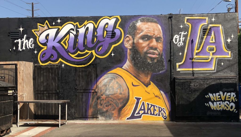 LeBron James mural Venica, CA