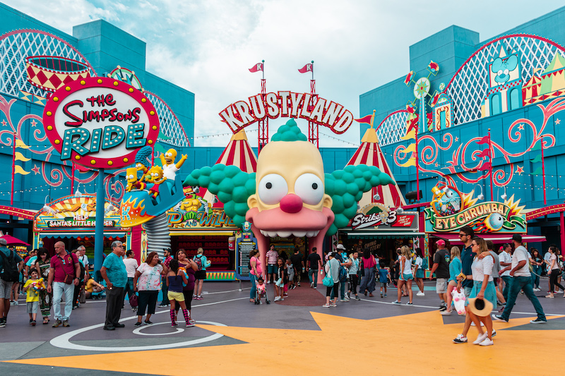Jigsaw Puzzle Entertainment Amusement Park Krustyland 250 pieces NEW Made in USA 