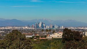 View of Downtown Los Angeles from Kenneth Hahn Recreation Area