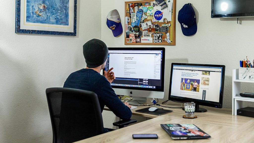 Brian's work from home desk set up