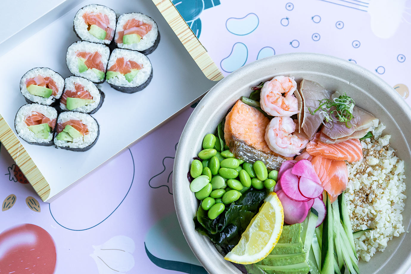 Skinnyfish Salmon Roll & Combo Bowl