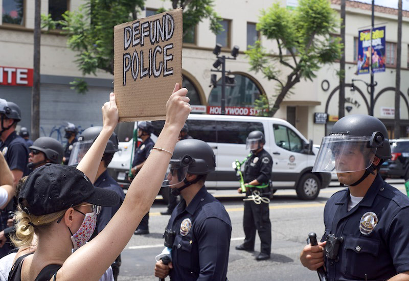 Hollywood protest.